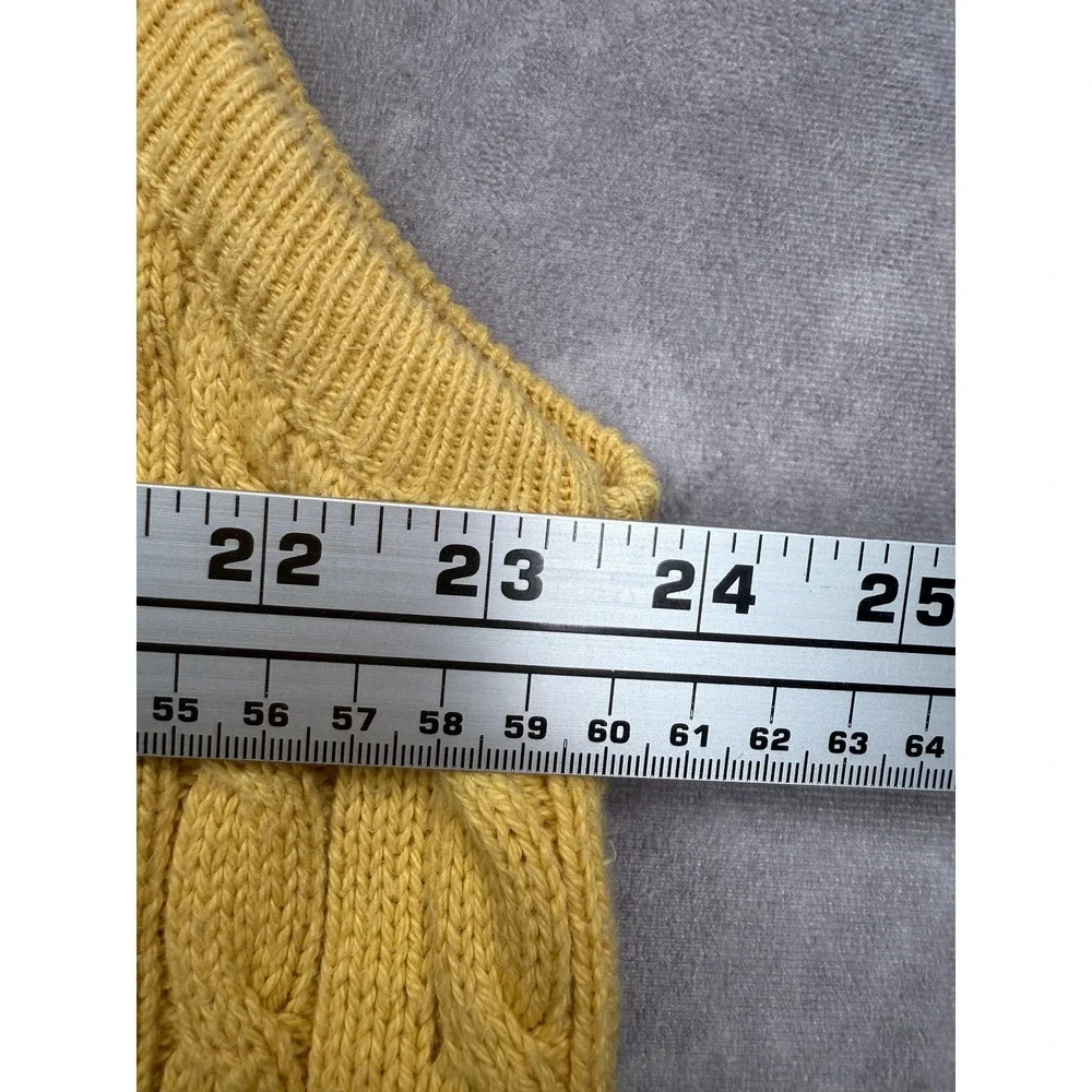 VTG Brooks Brothers Sweater Vest Mens XL Cable Knit Pullover Made in USA Vintage